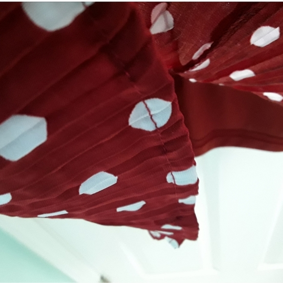 Lulu's Pleats To Meet You Polka Dot Dress Blogger Fav - Picture 11 of 11